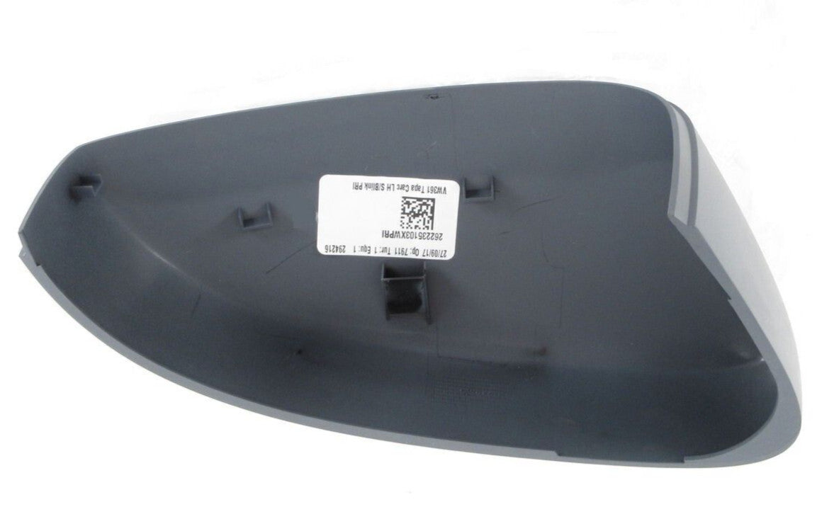 New Genuine VW Left Mirror Cover Driver Side Primed Gray Jetta-Sedan 2011-2018