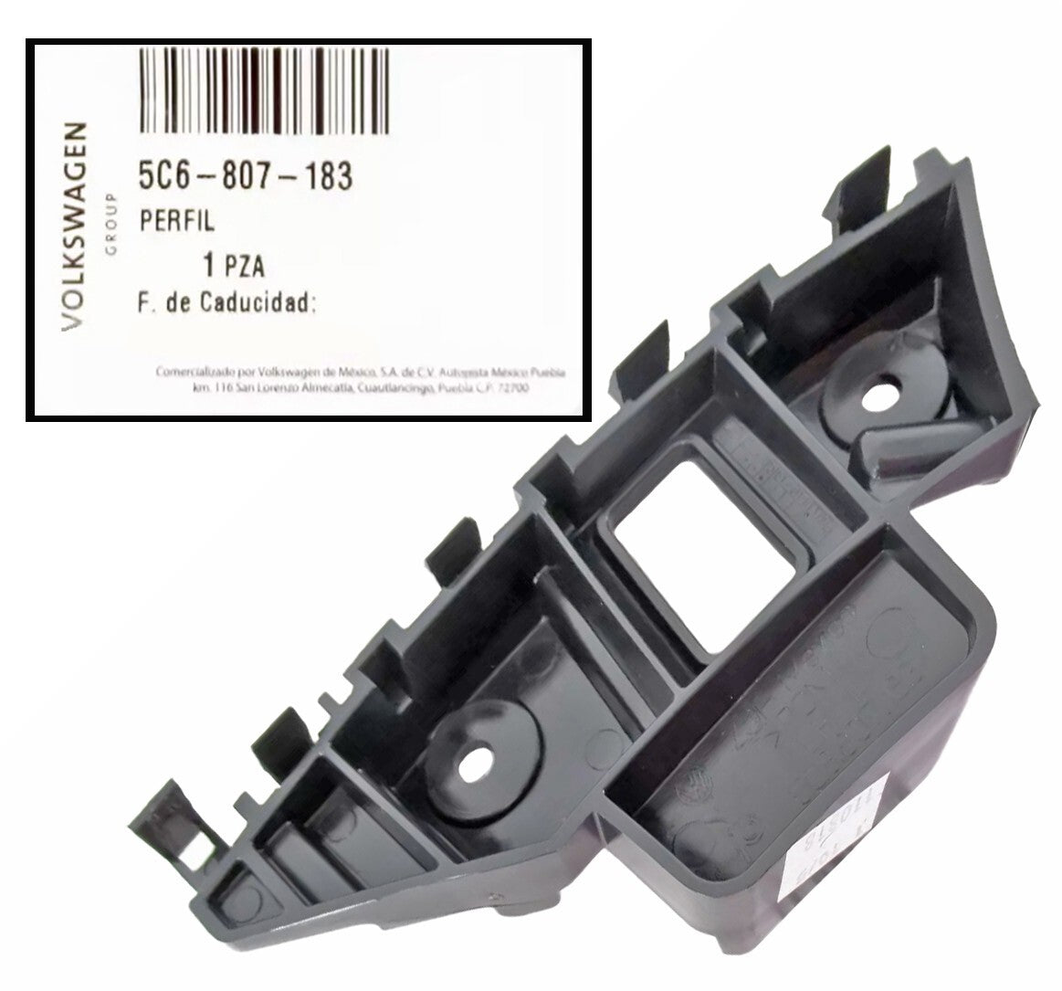 Genuine OEM VW Left Front Bumper Cover Retainer Support Bracket, Jetta 2011-2014