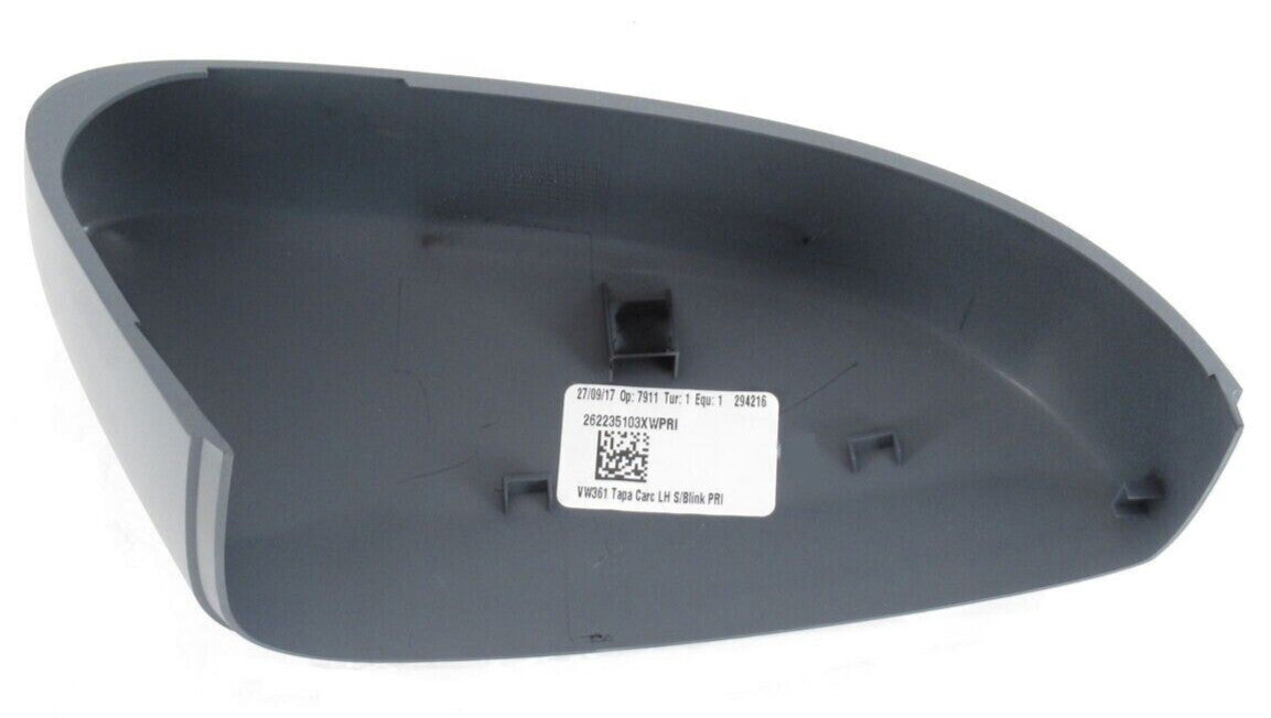 New Genuine VW Left Mirror Cover Driver Side Primed Gray Jetta-Sedan 2011-2018