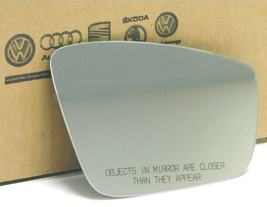 New Genuine VW Right Heated Mirror Glass Passenger Side Jetta 2011-18 except GLI