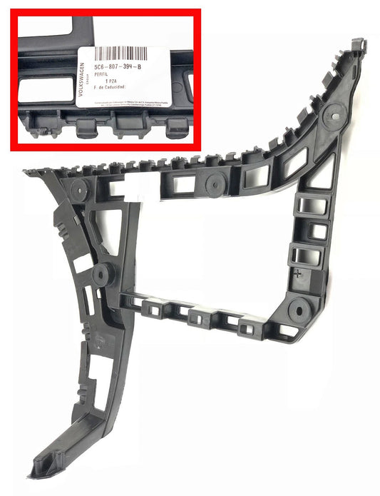 Genuine OEM VW Right Bracket Mounting Brace Guide for Rear Bumper Jetta 2011-14