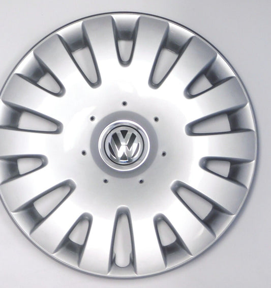 Genuine OEM VW Hubcap Jetta Rabbit 2005-2010 Cover fits 16" wheel - Chipped Edge