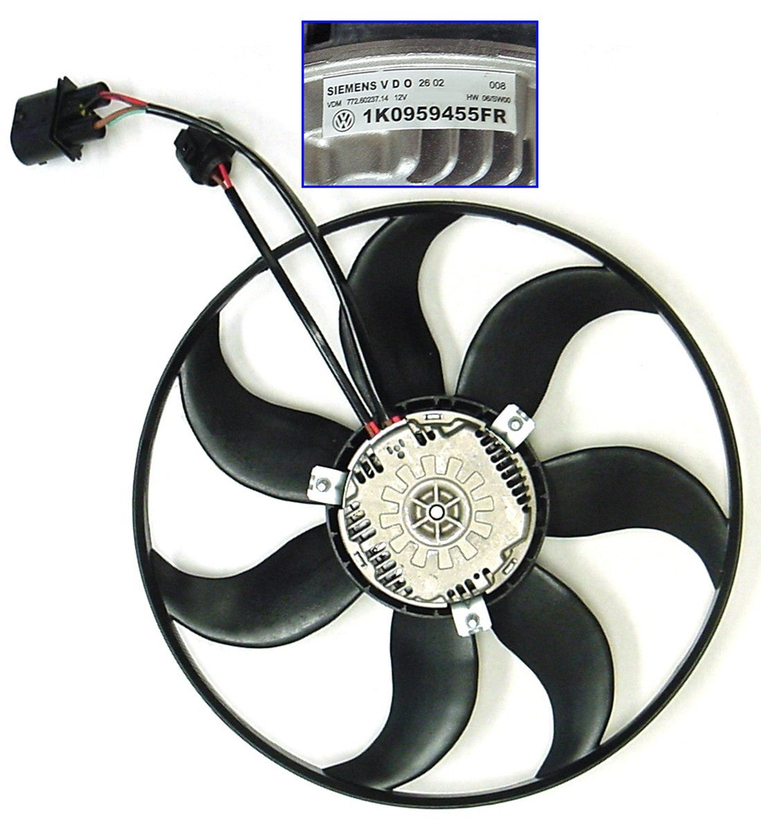 Jeeto Radiator Fan Genuine OEM Engine Cooling Radiator Fan with Motor Jetta 2.5 GTI 2.0T ...