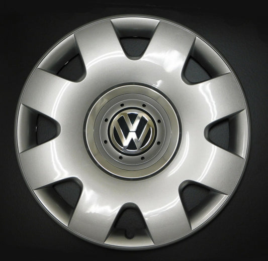 New Genuine OEM VW Hubcap Beetle 2002-2005 8-spoke cover fits 16 inch wheel rim