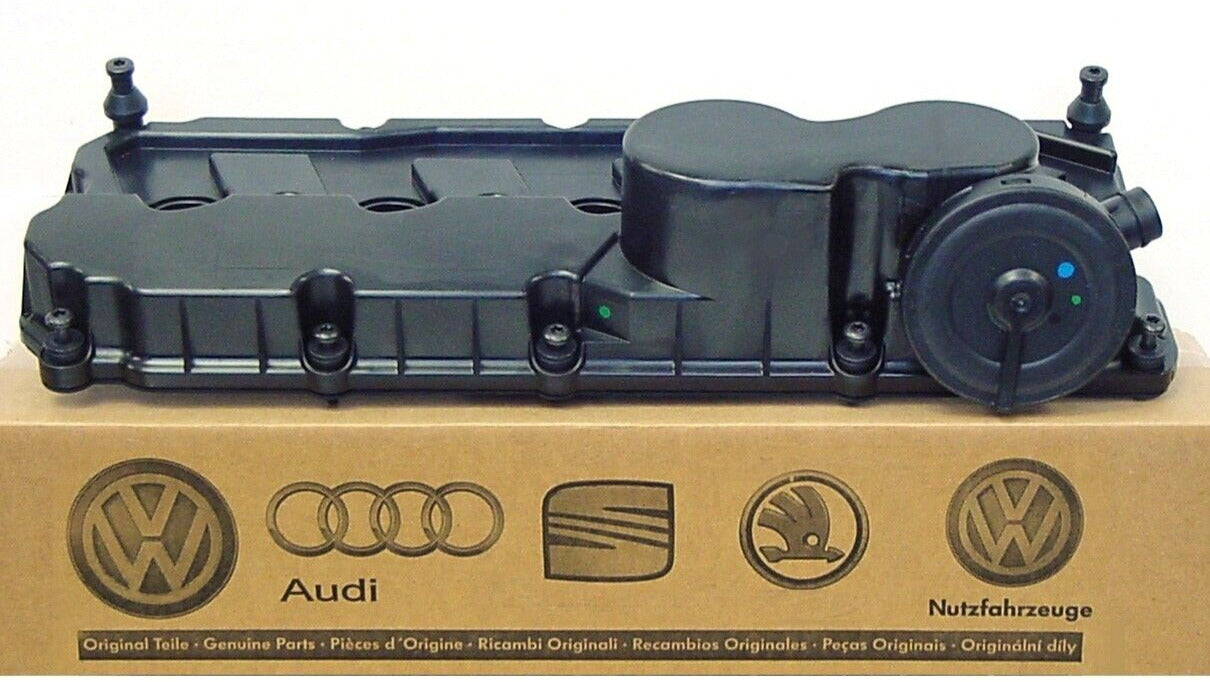 New Genuine OEM VW Valve Cover & PCV Valve 2.5 Jetta Rabbit Golf Passat 2006-14