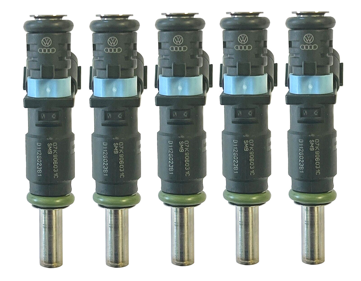 Genuine OEM VW Fuel Injector 2.5 Jetta Beetle Rabbit Golf Passat 2007-14, 5-set