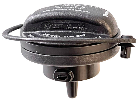 New Genuine OEM VW Gas Cap has Strap & Gasket Jetta Golf GTI Taos Tiguan 2015-21