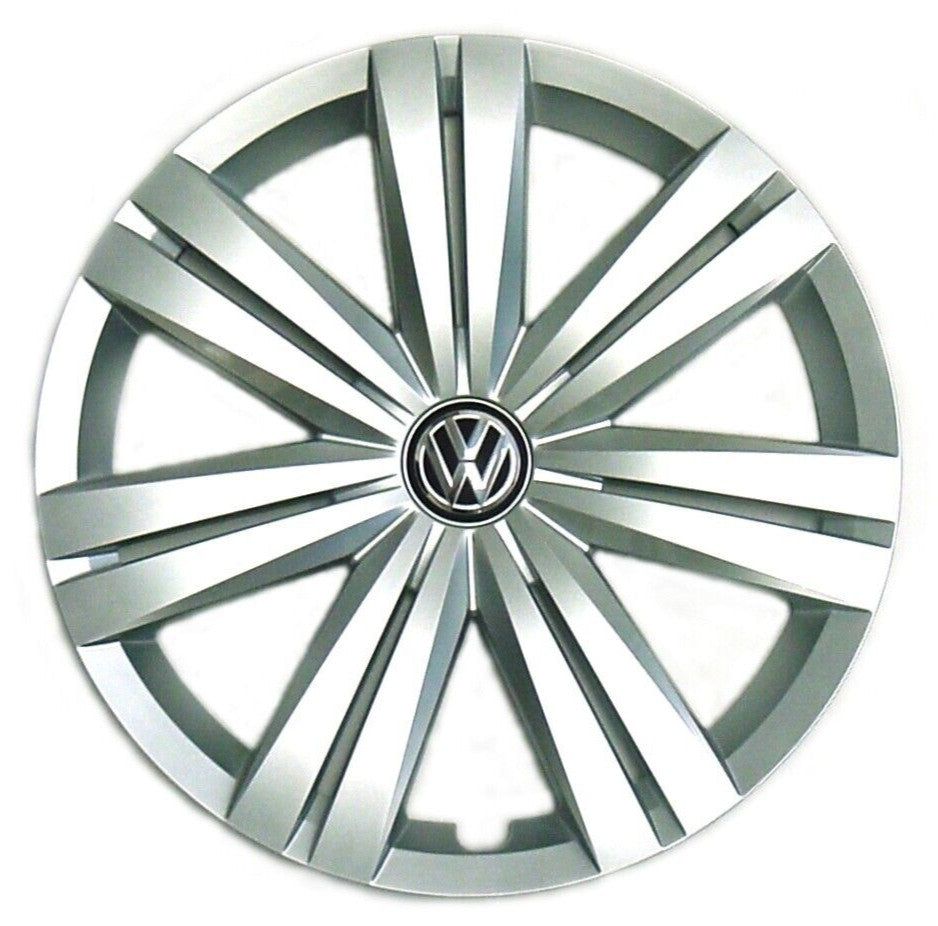 Genuine OEM VW Hubcap Jetta 2015-2018 Wheel Cover fits 16" wheel, **Broken Tab**