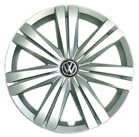 Genuine OEM VW Hubcap Jetta 2015-2018 Wheel Cover fits 16" wheel, **Broken Tab**
