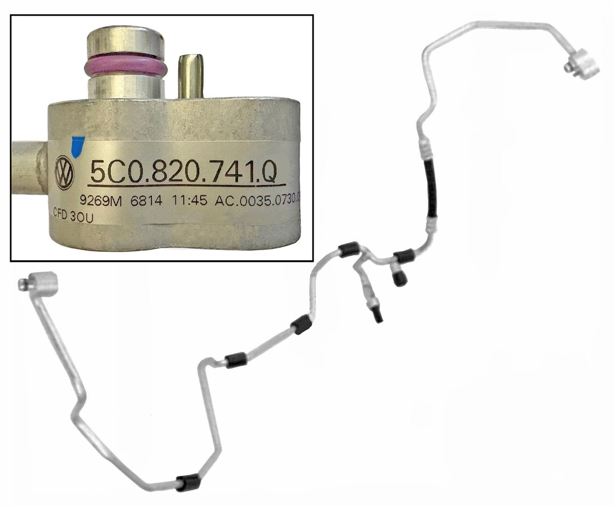 New Genuine OEM VW AC Refrigerant Liquid Hose Line Beetle Jetta 1.8 2.0 2012-14